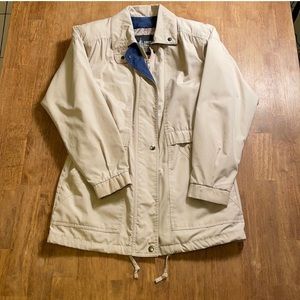 London Fog cream farm/utility jacket, size xs